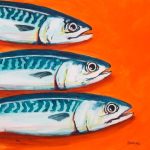 Mackerel on Orange