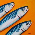 Mackerel on Orange 1