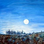 Moon over Beinn Lora